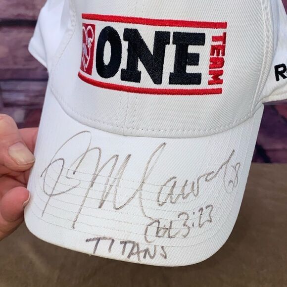 Signed cap by Kevin Mawae whil Tennessee Titan - Picture 3 of 14